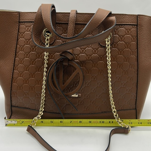 2181- Valentino By Mario Valentino Italian Leather Tote Bag NWT - Picture 7 of 12